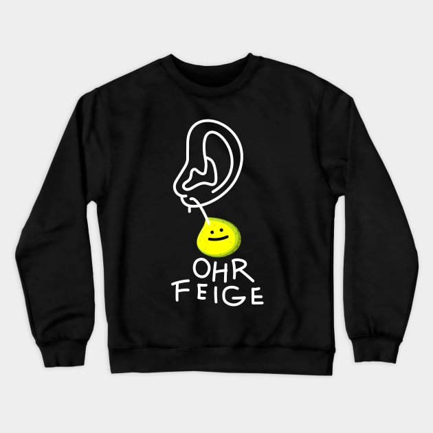 Funny fig as a slap in the face Crewneck Sweatshirt by spontania